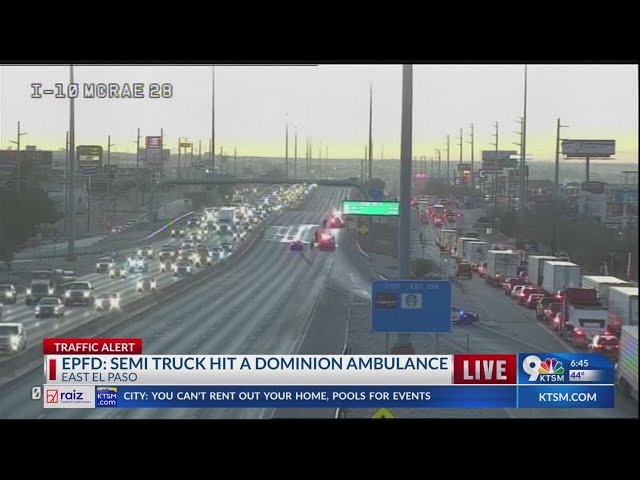 Lanes open up on I-10 East at McRae after ambulance crash