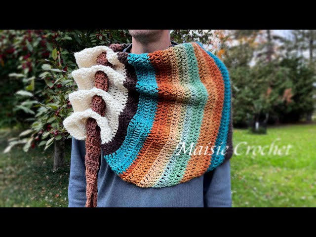 How to tutorial, Keyhole Scarf Crochet(Eng sub) , Maisie Crochet