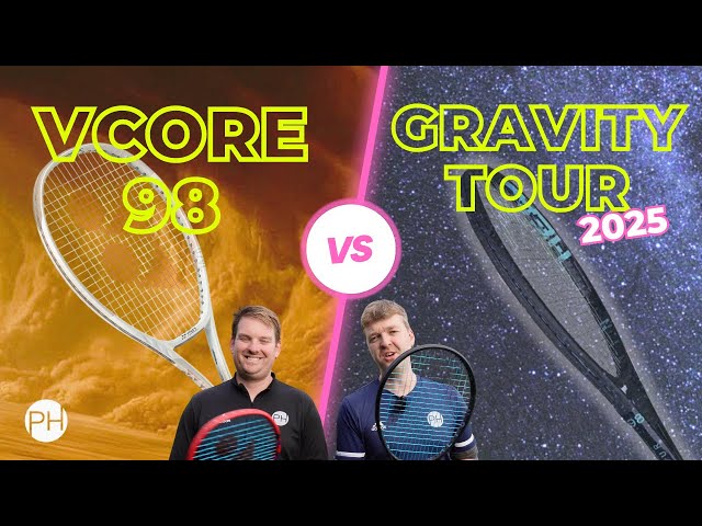 HEAD GRAVITY TOUR 98 vs YONEX VCORE 98 | Tennis Racket Review | New Tennis Racket | PH Tennis