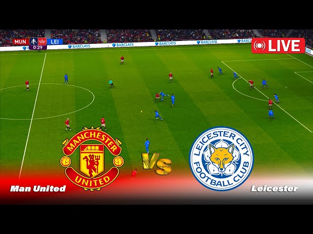 🔴LIVE : Man United vs Leicester - English FA Cup 2025 | Full Match | PES 21 Game Simulation