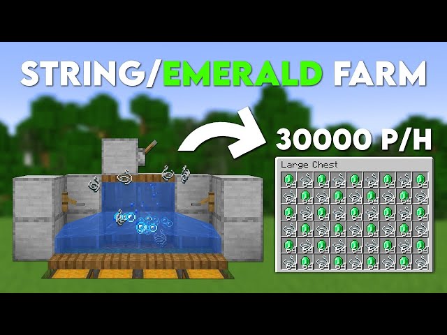 Minecraft SIMPLE [Emerald/String] FARM 1.16.5 +