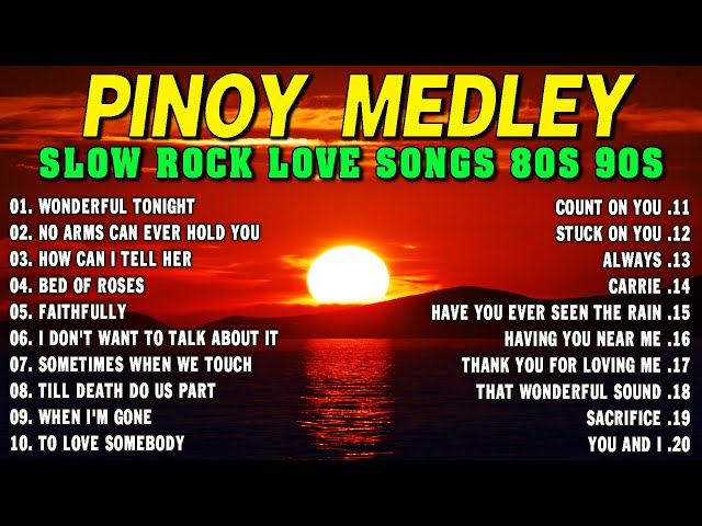 Nonstop Slow Rock Medley 💽 Best Lumang Tugtugin 🎧 Emerson Condino Nonstop Collection 2024