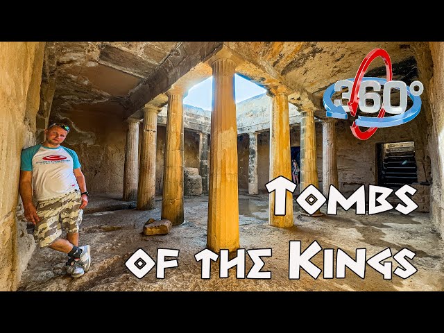 Exploring the Ancient TOMBS OF THE KINGS in Paphos, Cyprus - 360 VR tour