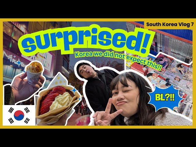 Hongdae Streetfoods & Manga Adventure! | South Korea Vlog