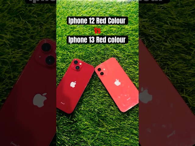 Iphone 12 red colour vs 13 #iphone #apple #shorts #comparison