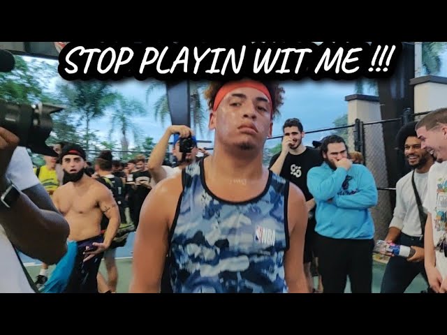 CARLOS THE SAVAGE GOD VS GIO WISE !! (1v1 Basketball) *HEATED TRASH TALK FIGHT* !!