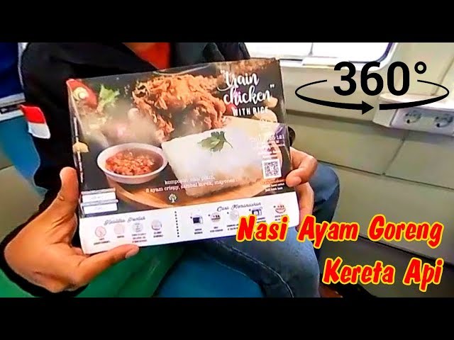 Kuliner Kereta Api - Train Chicken with Rice [360 video]