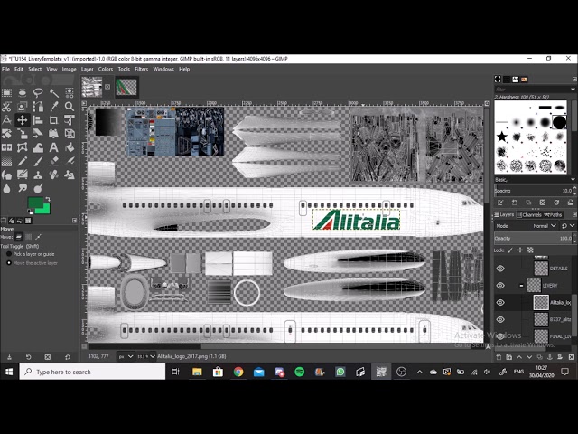 LIVERY MAKING #23 | ALITALIA TUPOLEV TU-154M | TIME-LAPSE | RFS