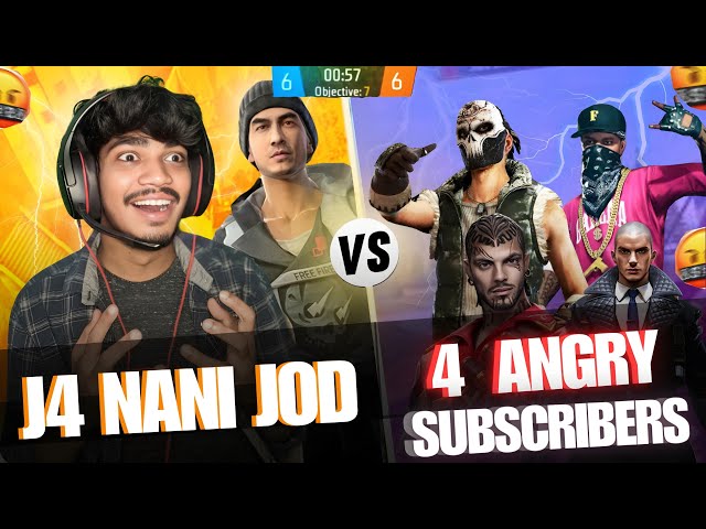 "Unbelievable 1v4 Clutch in Free Fire! Intense Gameplay 🔥 #j4nanijod #opvamsi