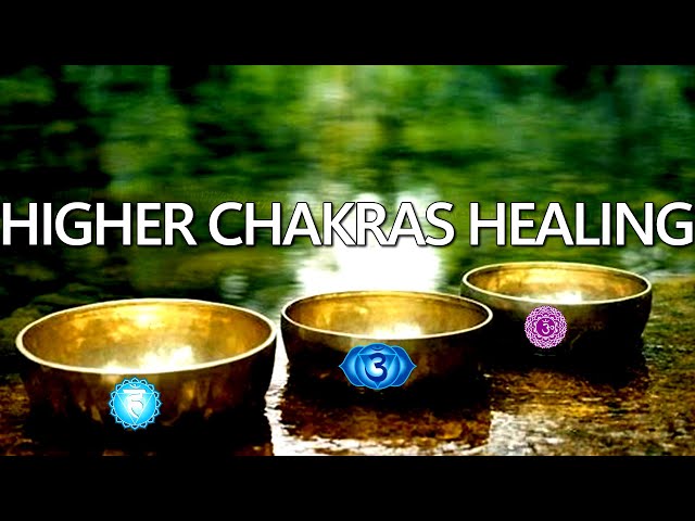 Higher Chakra Healing & Cleansing Singing Bowl Water Meditation | Throat, Third Eye & Crown Chakra