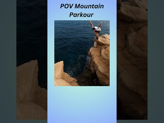 POV Mountain Parkour #POV #pointofview #parkour #parkourvideo #sports #sport #dangerous