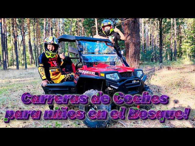 Den está Jugando con sus Amigos! | Carreras de Coches para Niños en el Bosque!