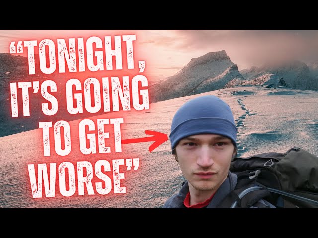 When Solo Camping For YouTube Goes Wrong | YouTuber Caught in A Blizzard in the Lapland Wilderness