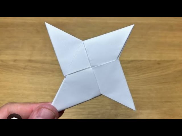 Paper ninja star. Easy to make.