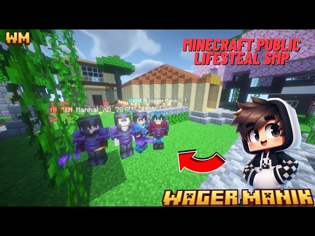 THIS IS THE  BEST LIFESTEAL SERVER TO PLAY IN MINECRAFT @WAGERMANIK #server#minecraft