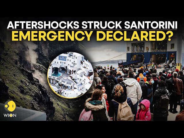 Santorini Earthquake LIVE: Santorini Island Hit By Over 7,000 Earthquakes In A Week? | WION LIVE