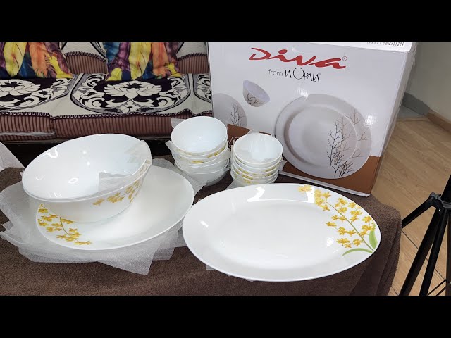 #La Opala Dinner Set #Unboxing Home #Diva Set 27 piece best price best #shopping #creativepriya