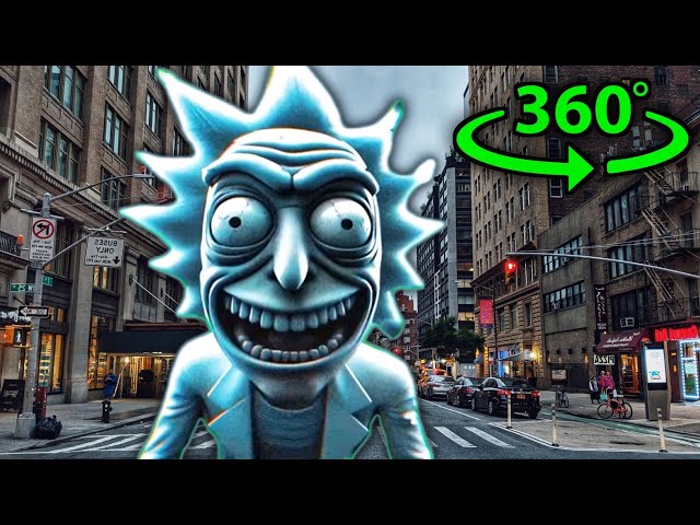 Rick Laughing In The City But It's 360° VR Video #2 | VR 4K | (Rick AI Laughing Meme)