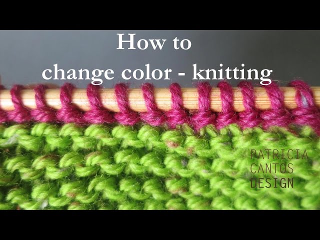 How to change color knitting