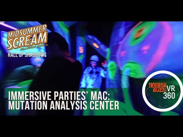 Midsummer Scream 2017 Hall of Shaddows - Immersive Parties’ MAC: Mutation Analysis Center 4K 360 3D