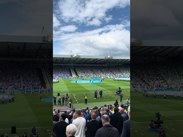 Rangers and Celtic TIFOS before Scottish Cup Final #scottishfootball