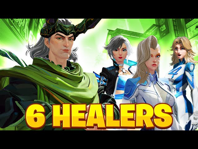 The POWER of 6 HEALERS on MARVEL RIVALS