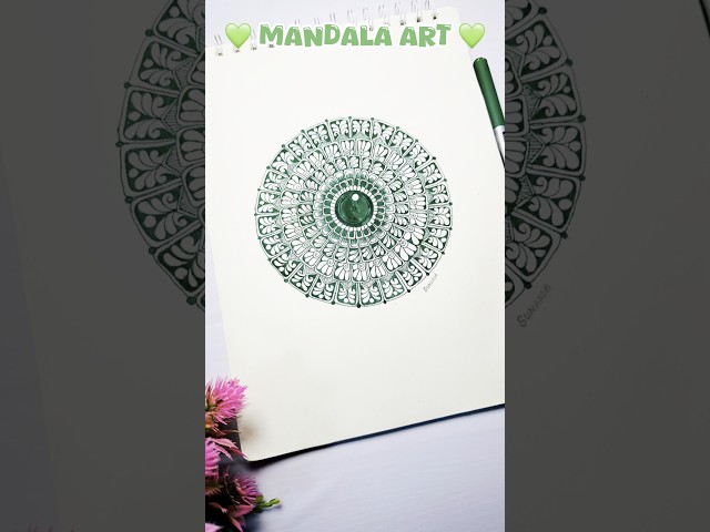 How to draw mandala for beginners |mandala art#mandalaart #mandalaartdesigns #mandalalovers #shorts