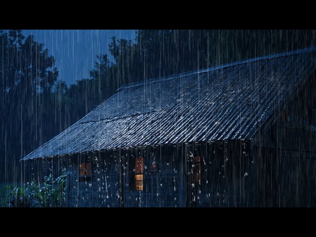 🔴 Rain Sounds For Sleeping ⚡🌧️ 99% Instantly Fall Asleep With Rain And Thunder Sound At Night