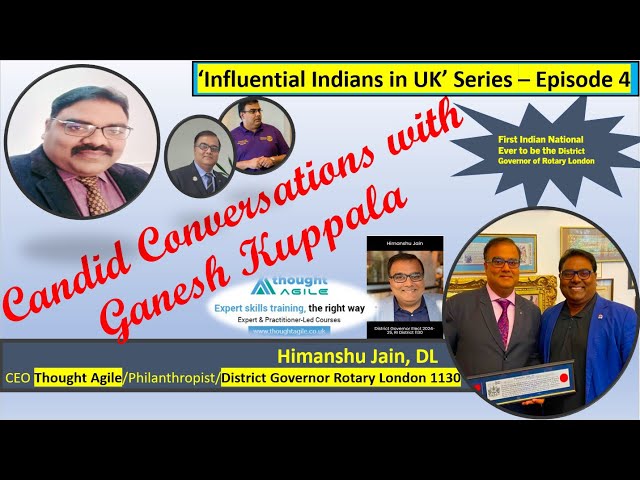 Candid Conversations With Ganesh Kuppala Influential Indians in UK series EPISODE 4 #london #indian