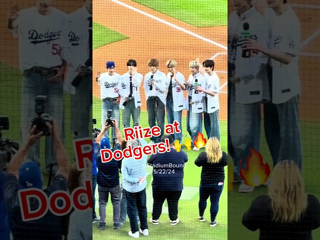 K-Pop 🇰🇷 Riize at Dodgers 🙌🔥🙏 5/22/24