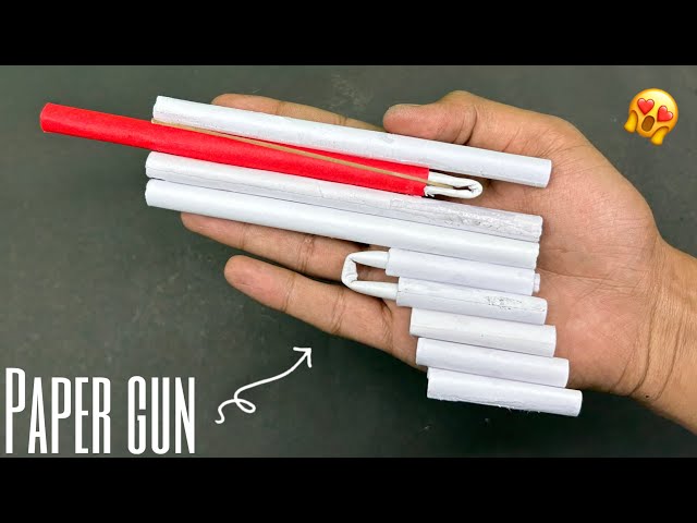 How to make paper gun at home with waste material | making paper gun easy and fast | diy