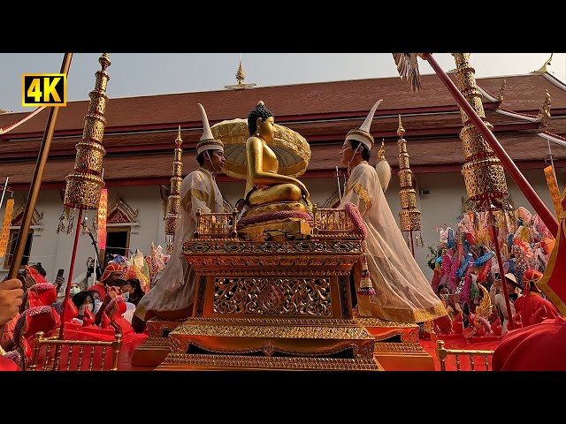 Songkran Festival in Chiang Mai, Thailand | Traditional Ceremonies in the Temple (April 16, 2023)