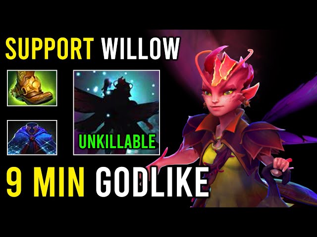 Epic Support Pos 5 Dark Willow Crazy Annoying 9 Minute Godlike & Zero Death New 7.38 Dota 2