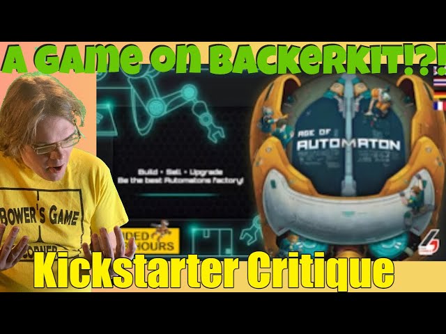 Age Of Automation - When Gamefound or Kickstarter won't do- Kickstarter Critique Review