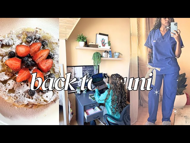 1st week uni🎧| house hunting, breakfast recipes🍓, what's in my uni bag🩺