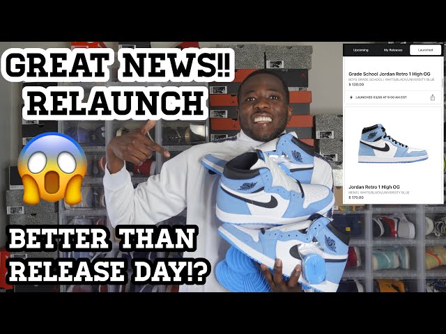 GREAT NEWS!! Jordan 1 University Blue Relaunch! Why it will be BETTER than release day! FLX APP!