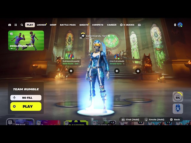 Playing Fortnite team rubble