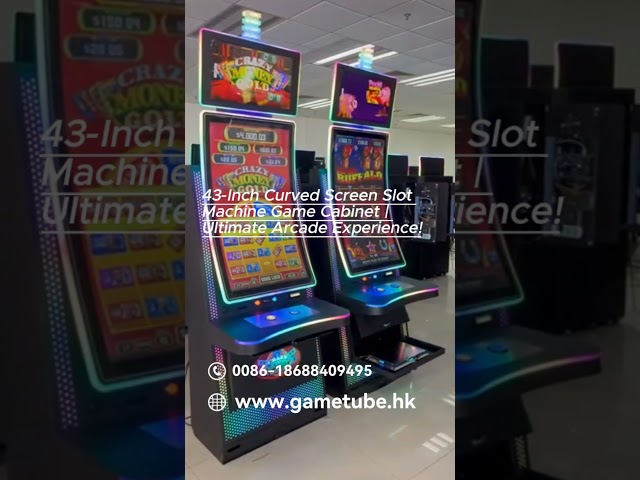 43 Inch Curved Screen Slot Machine Game Cabinet Ultimate Arcade Experience!#shorts