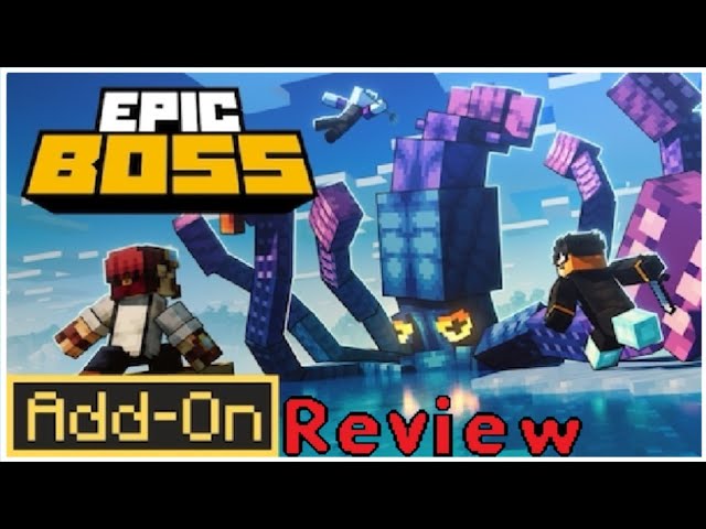 Minecraft Bedrock addon mod review Epic Bosses