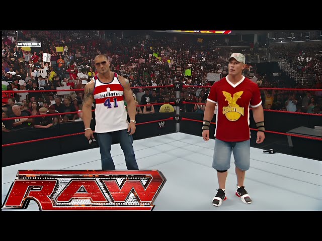 John Cena & Batista Confrontation (Shane McMahon Returns) RAW Jul 28,2008