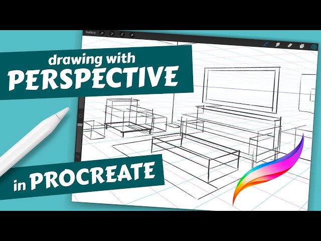 How to Draw in Perspective using Procreate Drawing Guides