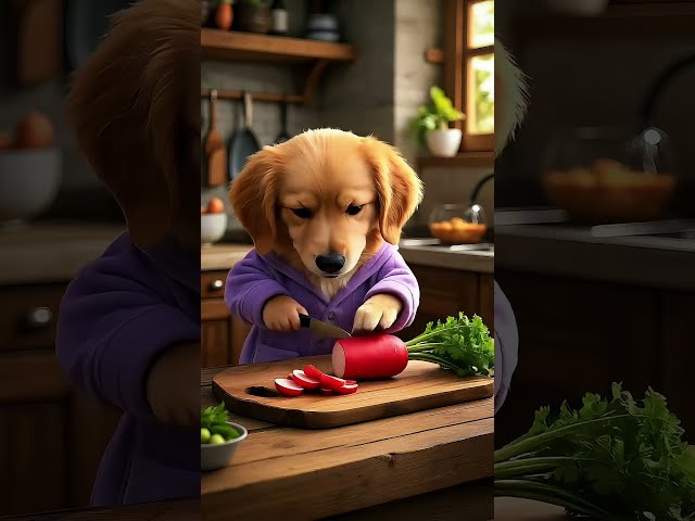 🐶 Crazy Day with an AI Chef Dog! (So Funny & Cute!) 😂 #ai #aivideo #shorts #shortvideo #short #dog