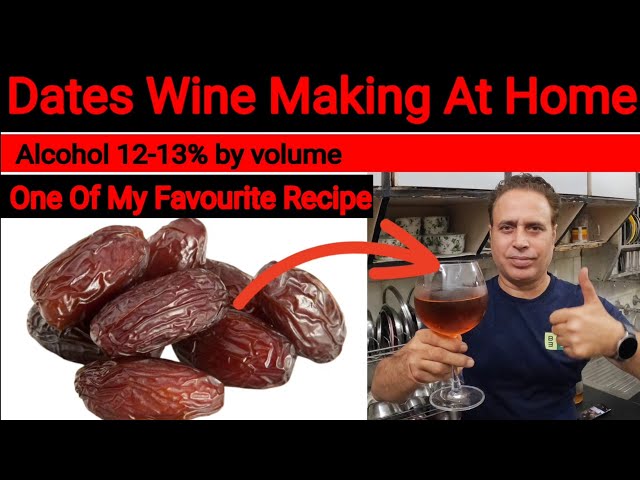 Dates Wine Making At Home // खजूर की वाइन घर में बनाएं।