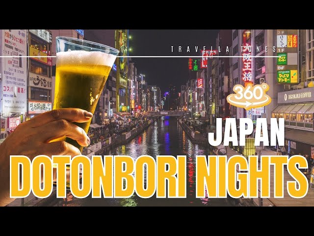 We travelled 13 days in Japan and this is our last day at Dotonbori OSAKA - 4K 360