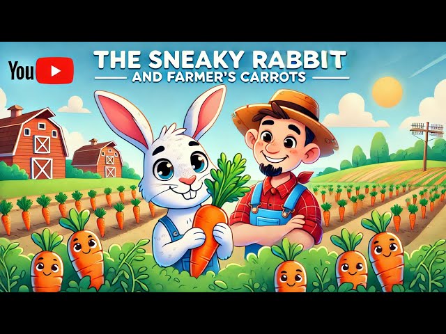 The Sneaky Rabbit and the Farmer's Carrots | A Fun Story for Kids