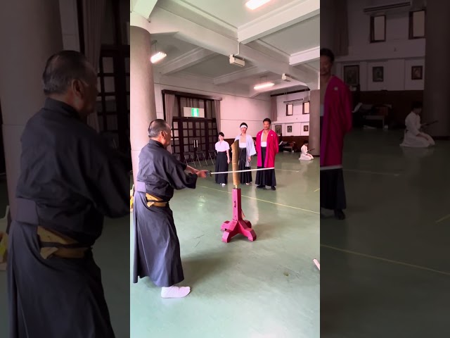 Iaigiri with a real Japanese sword