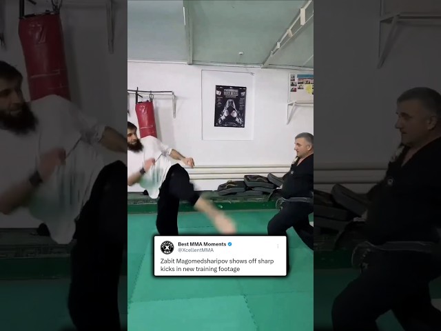 Zabit Magomedsharipov shows off sharp kicks in new training footage