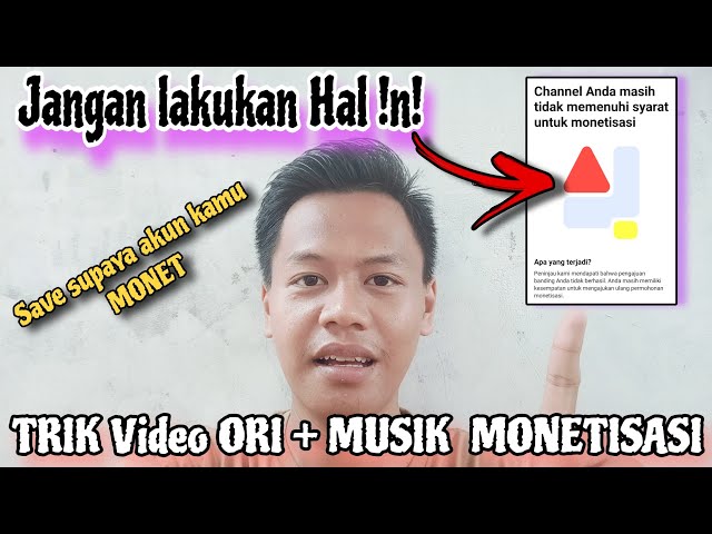 SAYA BONGKAR DITOLAK MONETISASI || Video ORI + Musik YOUTUBER 2025 SAVE VIDEO INI 💃😎