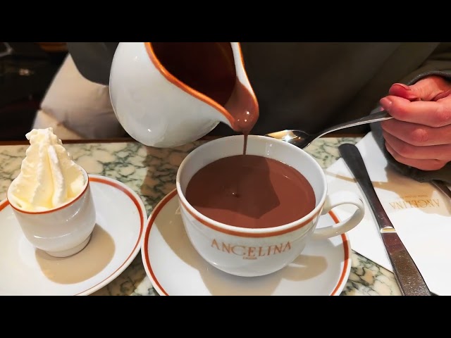 Hot Chocolate at Angelina's, Paris, France, Jan 2023