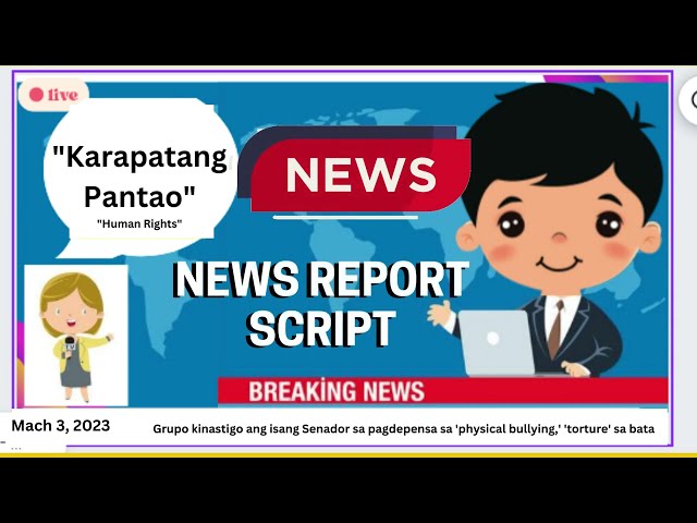 Script Broadcasting Sample News Report Balita  Tagalog Filipino 4  Quarter 4